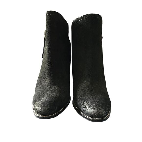Dolce Vita  Highlander Bootie Black Suede Asymmetrical side zipper 9.5 NIB - Picture 8 of 15